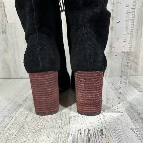 NEW Splendid Gladis Leather Upper Suede Scrunch Block Heel Boots #909 - Picture 7 of 12